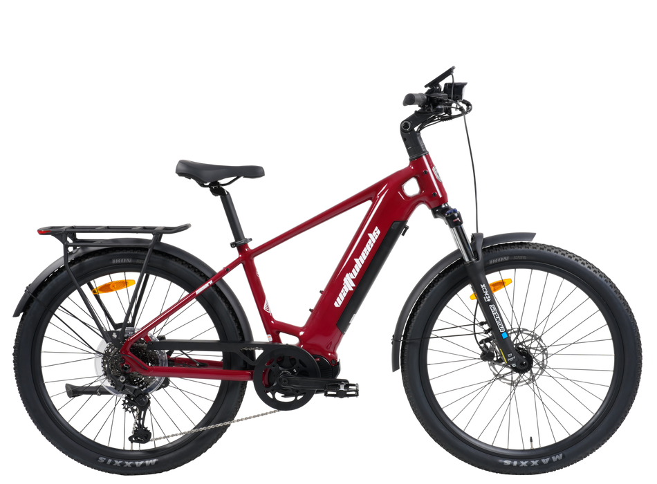 Wattwheels Bighorn S V5 electric bike, top tube step-over frame